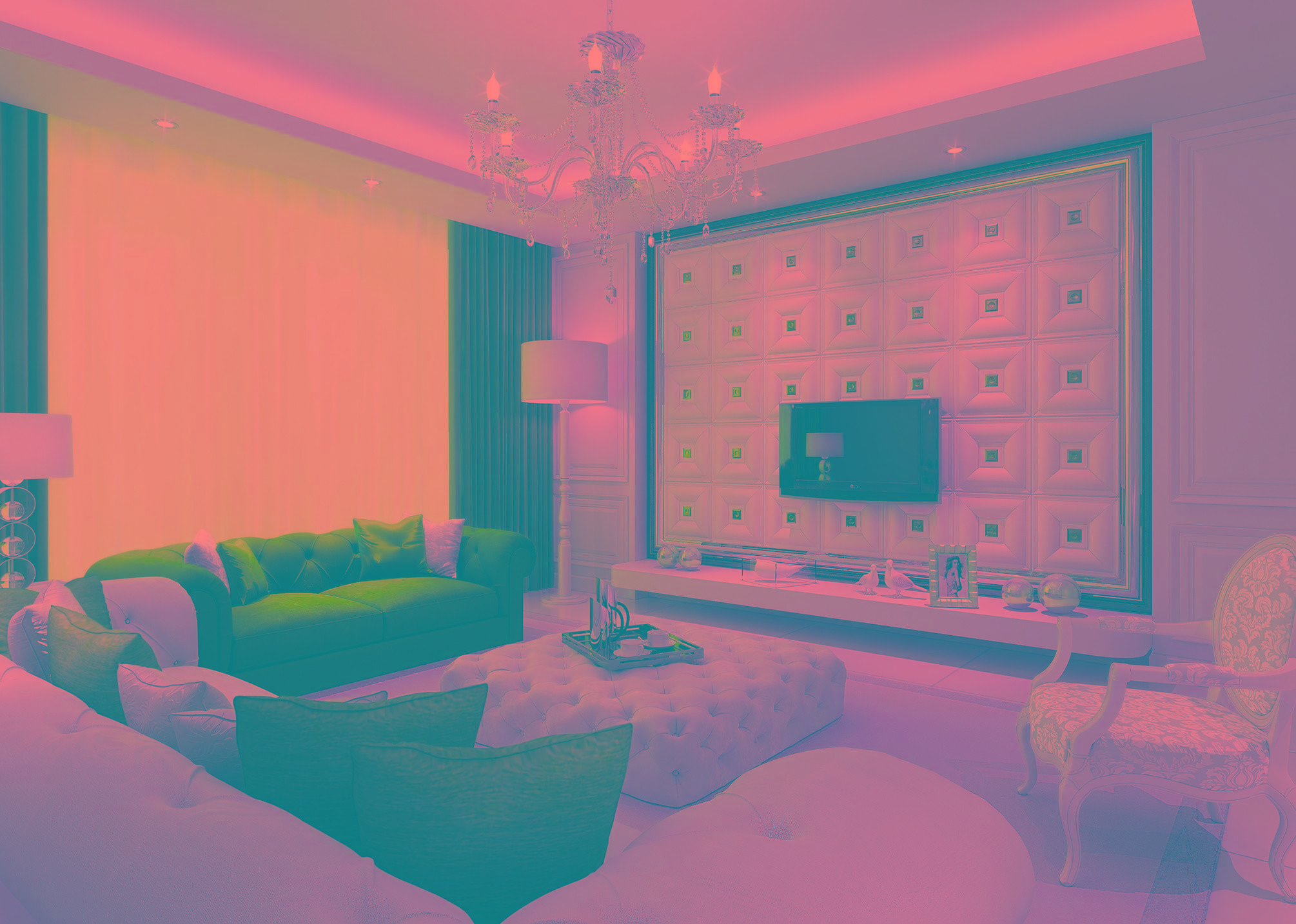 3D-панели в гостиной