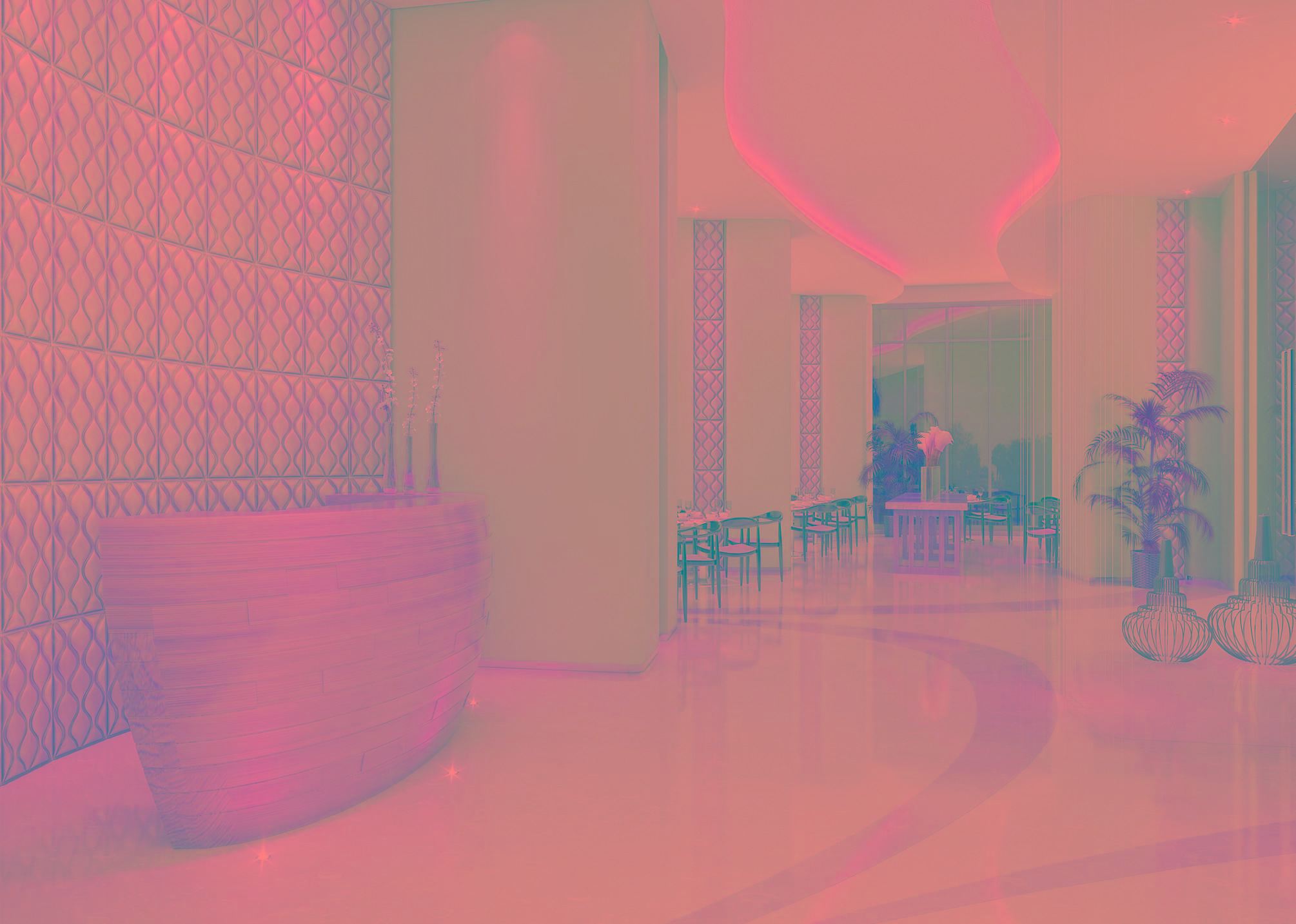 3D-панели на рецепциях