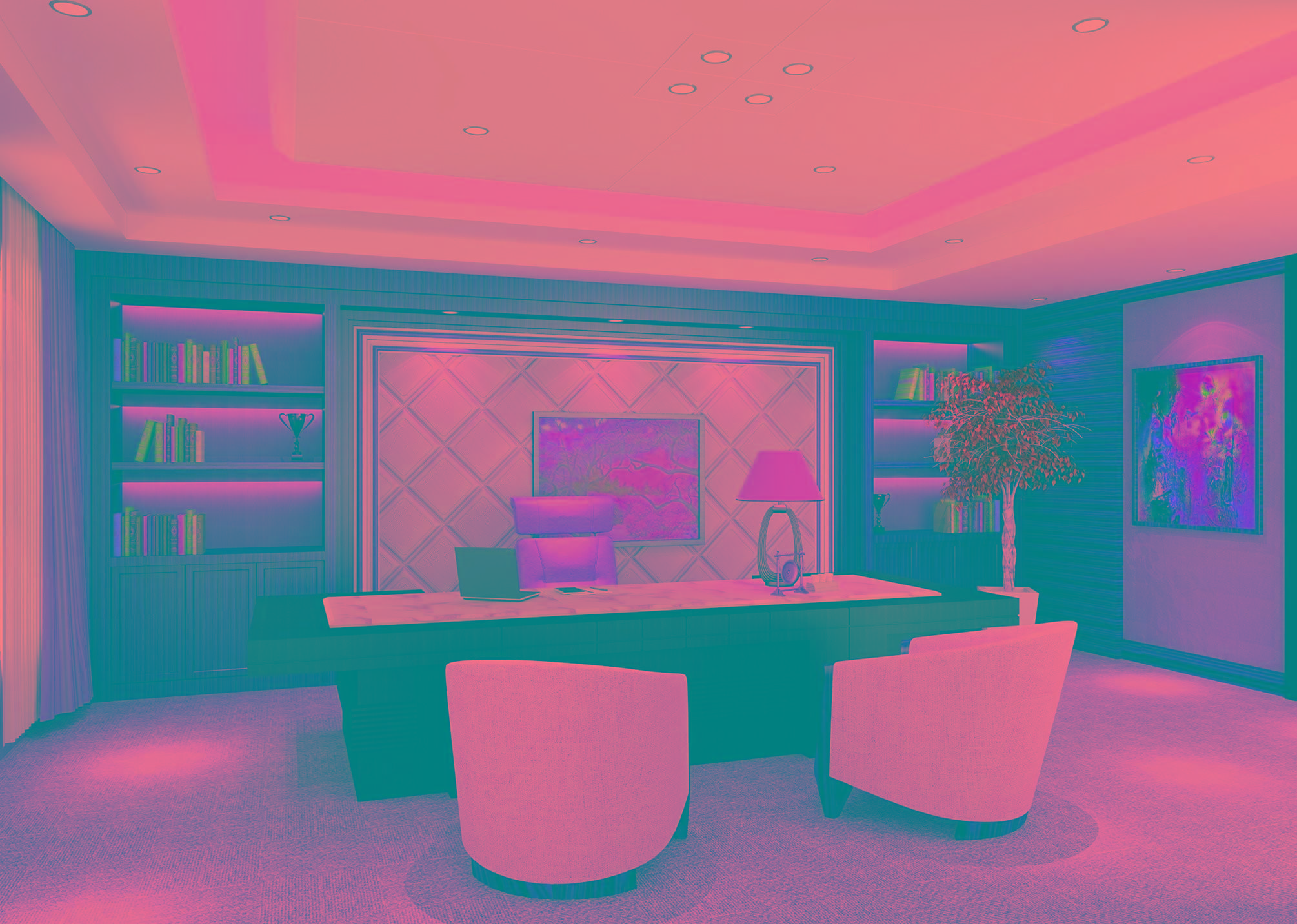 3D-панели в офисах